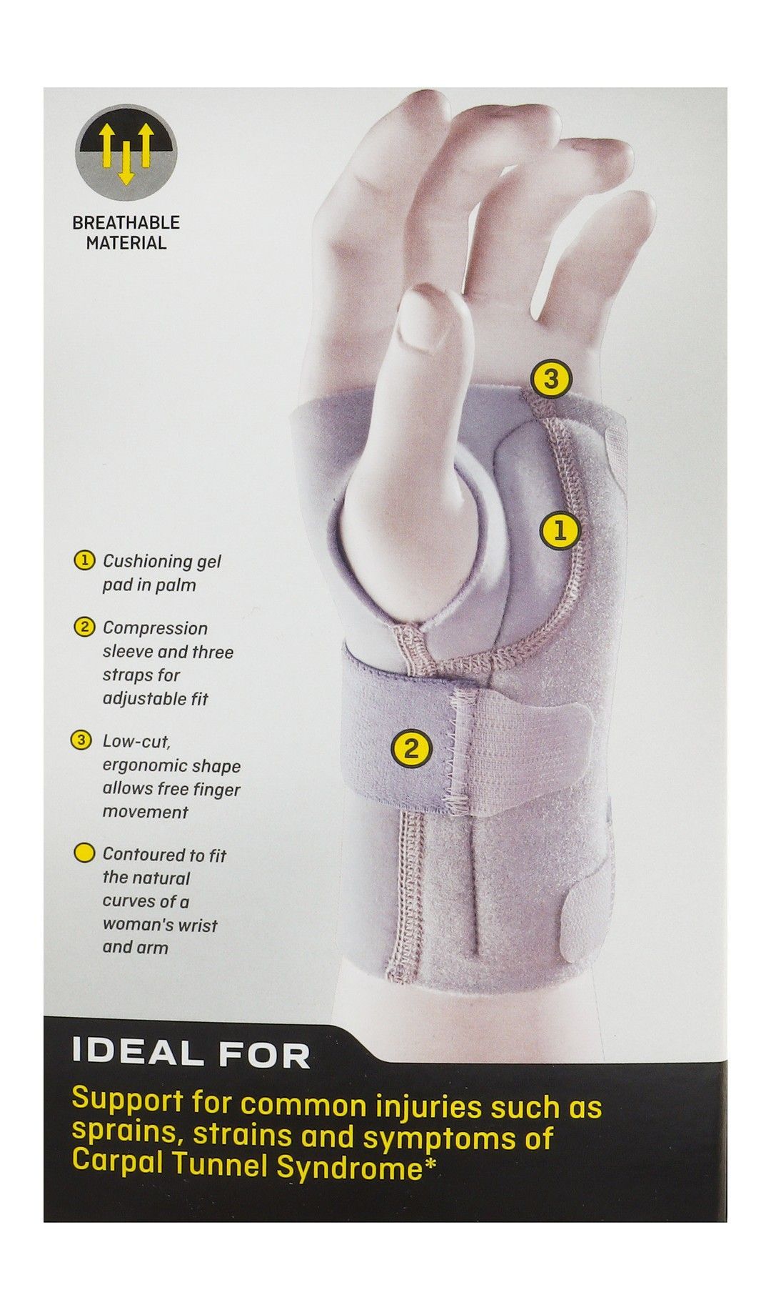 Futuro Women Adjustable Wrist Brace for Left Hand, 1 Piece - Makkah Pharmacy