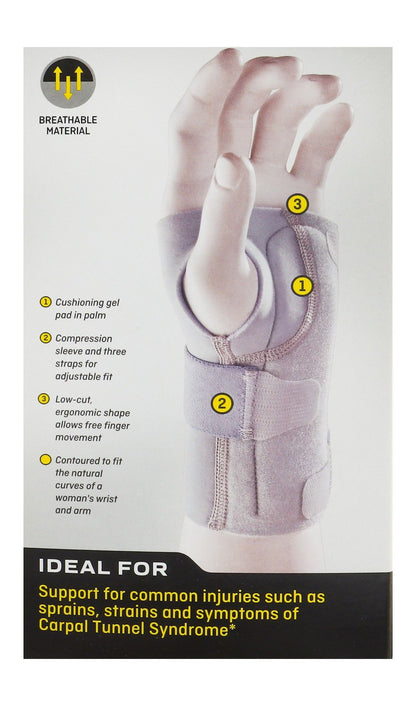 Futuro Women Adjustable Wrist Brace for Left Hand, 1 Piece - Makkah Pharmacy