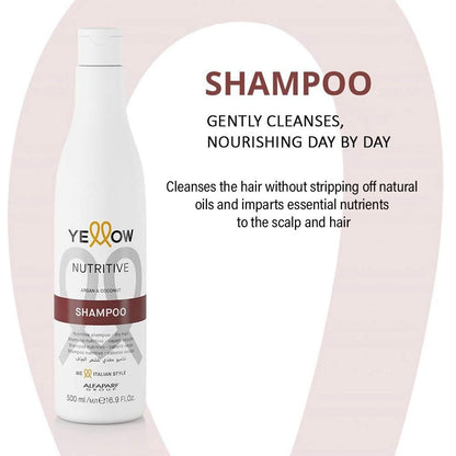 Yellow Nutritive Argan & Coconut Shampoo, 500ml - Makkah Pharmacy