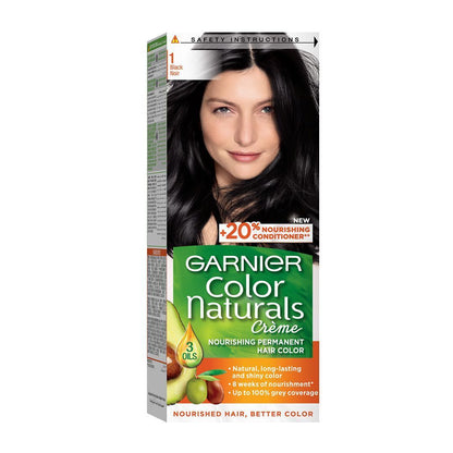 Garnier Color Naturals 1 Black Haircolor - Makkah Pharmacy