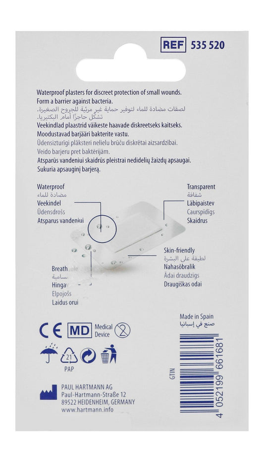 Hartmann Dermaplast Aqua Waterproof Assorted Plasters, 20 Pieces - Makkah Pharmacy