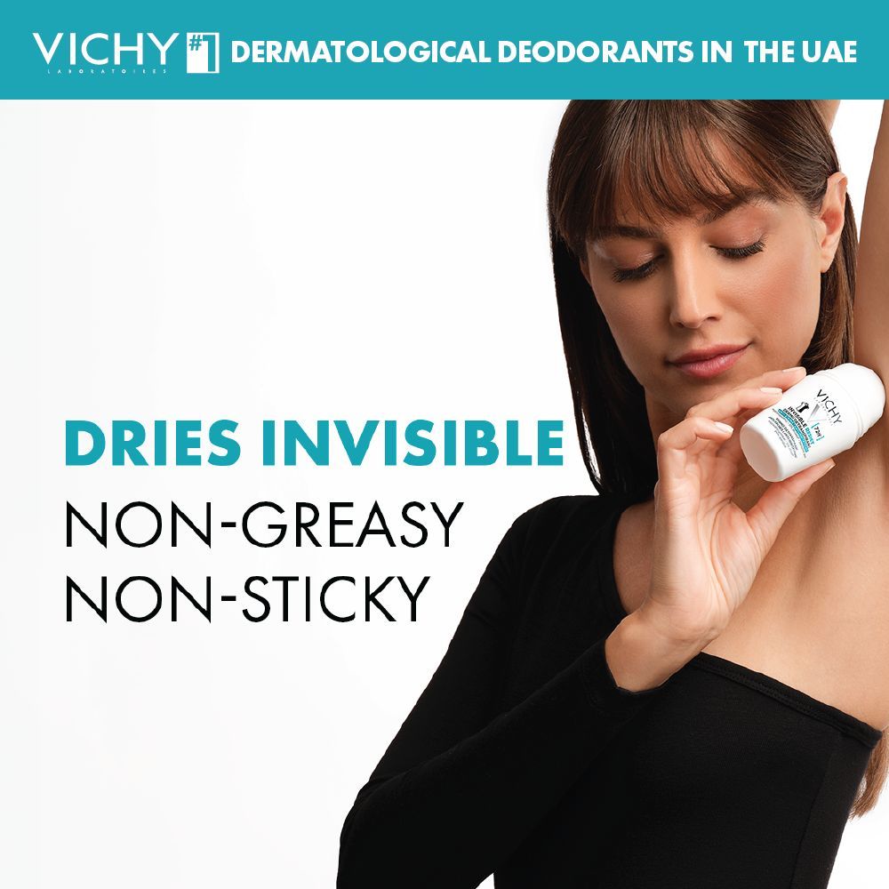 Vichy 72 Hours Invisible Resist Deodorant for Women, 50ml - Makkah Pharmacy