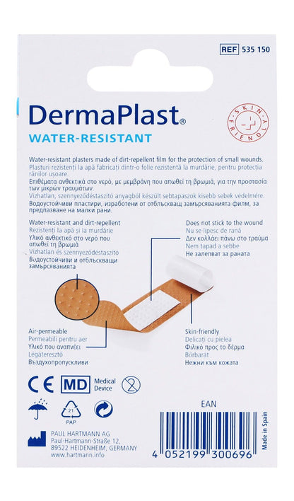 Hartmann Dermaplast Water-Resistant Assorted Plasters, 40 Pieces - Makkah Pharmacy