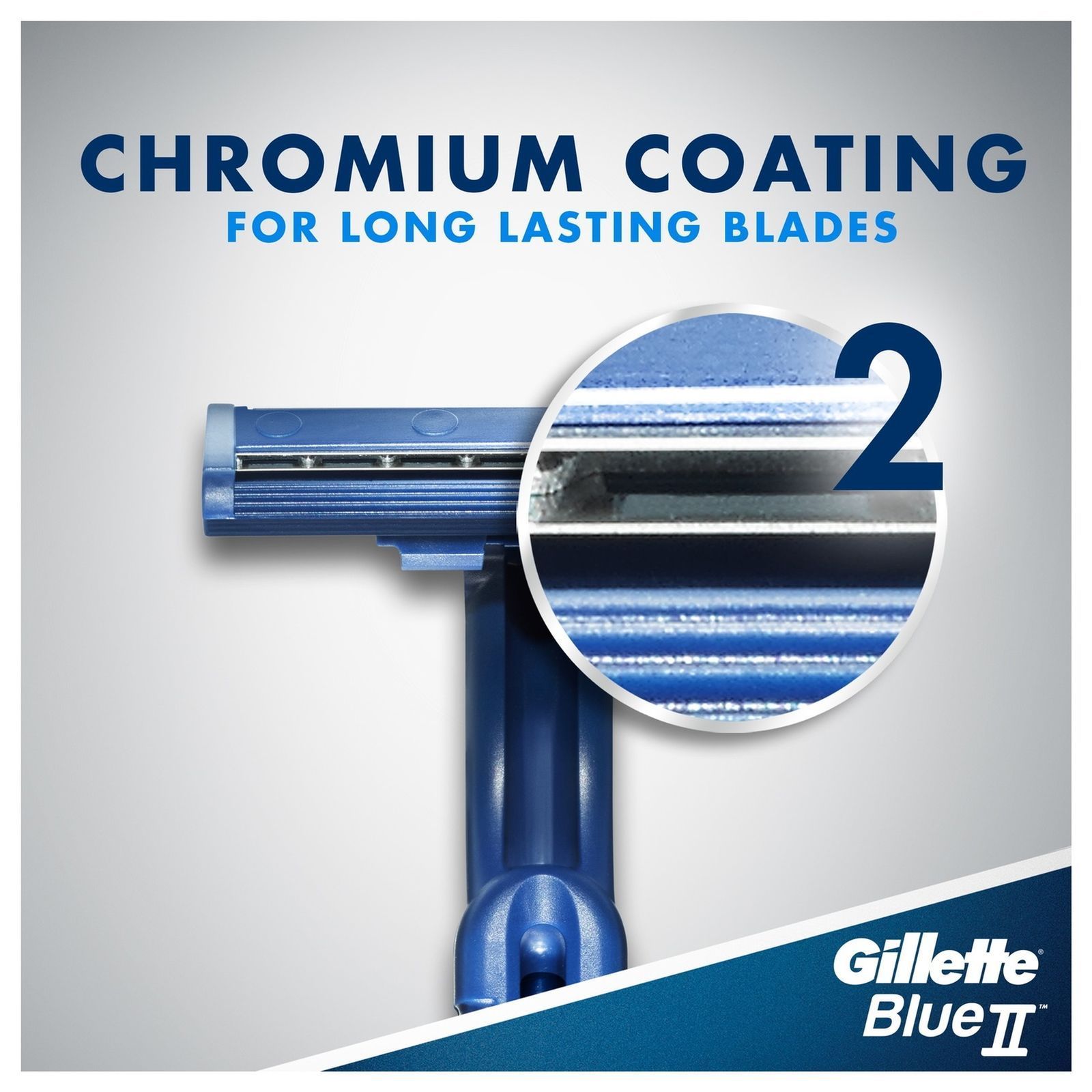 Gillette Blue II Disposable Razors, 5 Pieces