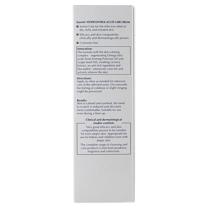 Eucerin Atopi Control Acute Care Cream with Skin Calming Complex, 40ml - Makkah Pharmacy