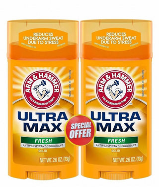 Arm & Hammer Ultra Max Fresh 48H Antiperspirant Deodorant Stick, 2x73g - Makkah Pharmacy