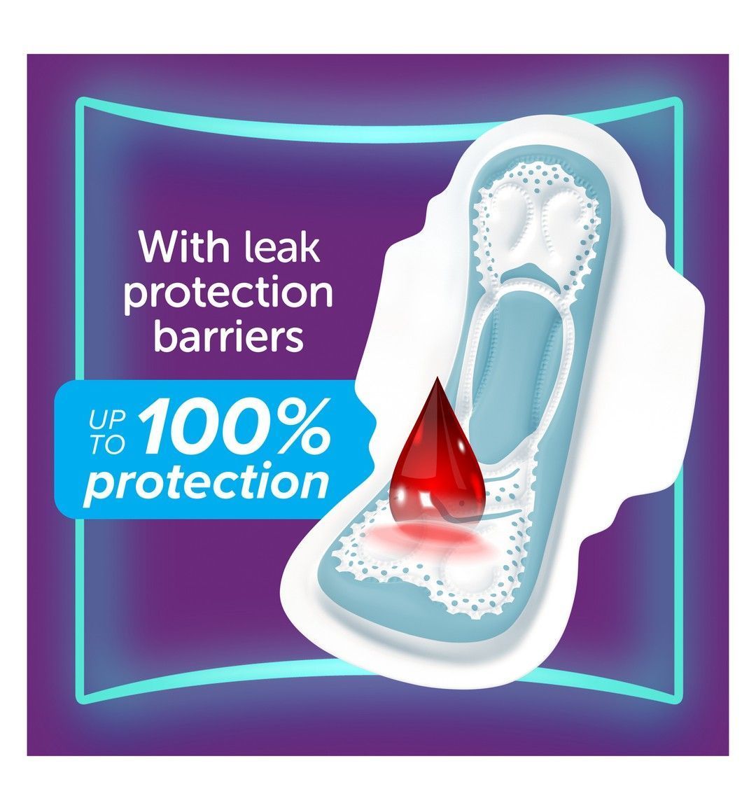 Always Zero Irritation Maxi Thick Large Pads with Wings, 10 Pieces - Makkah Pharmacy