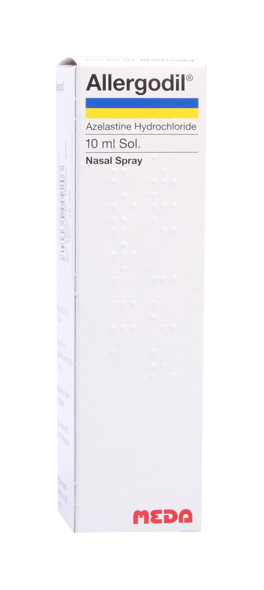 Allergodil 1mg/ml Azelastine Hydrochloride Nasal Spray, 10ml