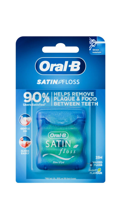 Oral-B Satin 25m Dental Floss Mint Flavor, 1 Piece