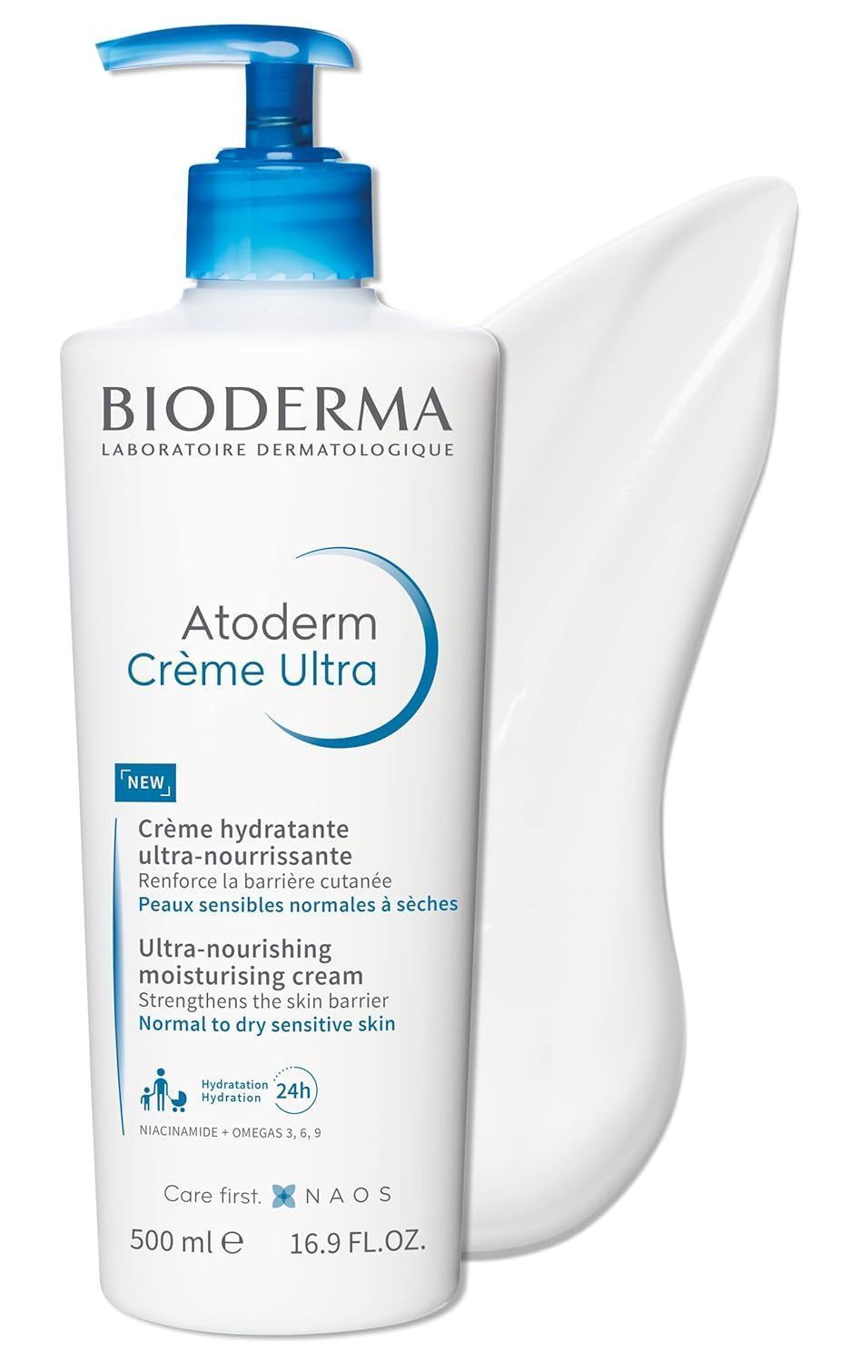 Bioderma Atoderm Hypoallergenic Ultra Nourishing Cream for Normal & Dry Skin, 500ml - Makkah Pharmacy