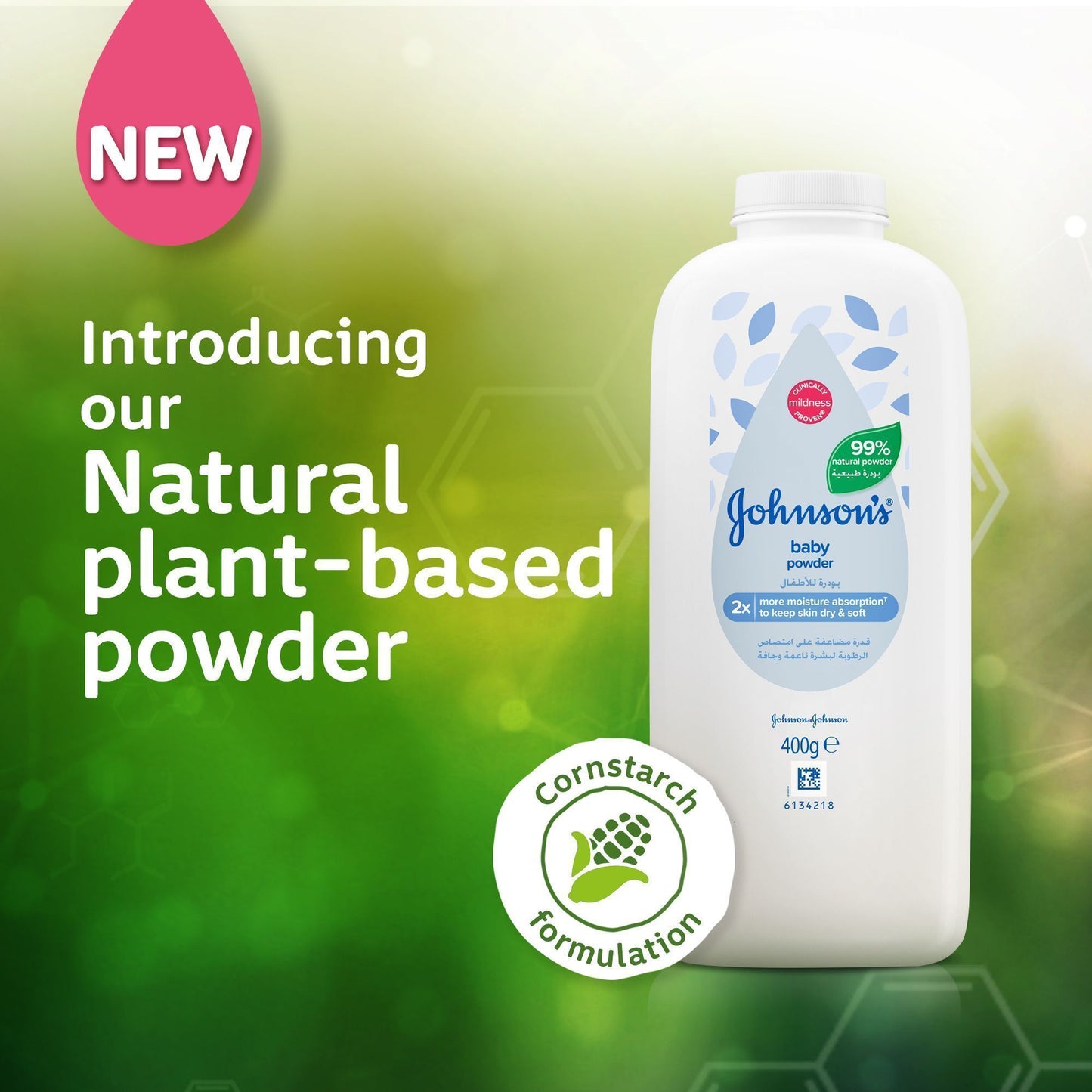 Johnson's Baby Powder, 400g - Makkah Pharmacy