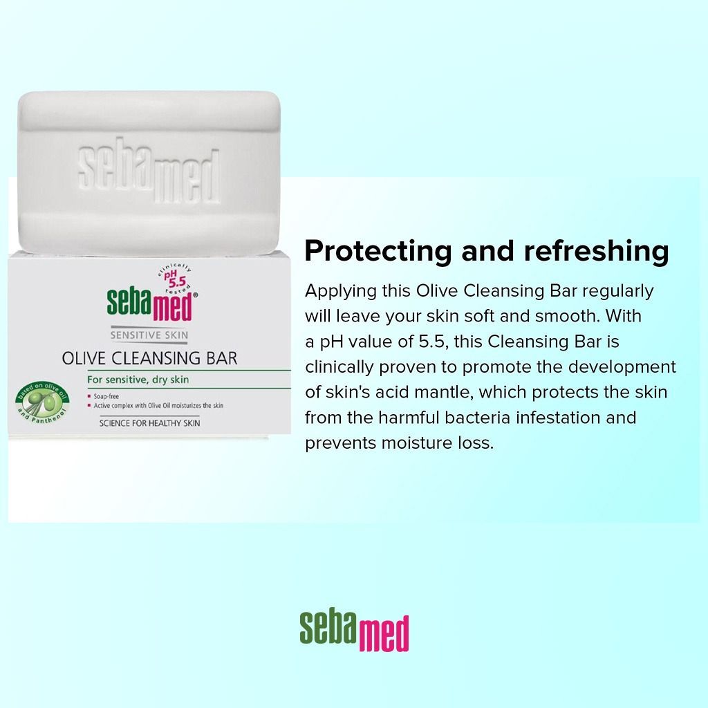 Sebamed Olive Cleansing Bar, 150g - Makkah Pharmacy