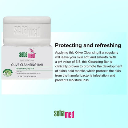 Sebamed Olive Cleansing Bar, 150g - Makkah Pharmacy