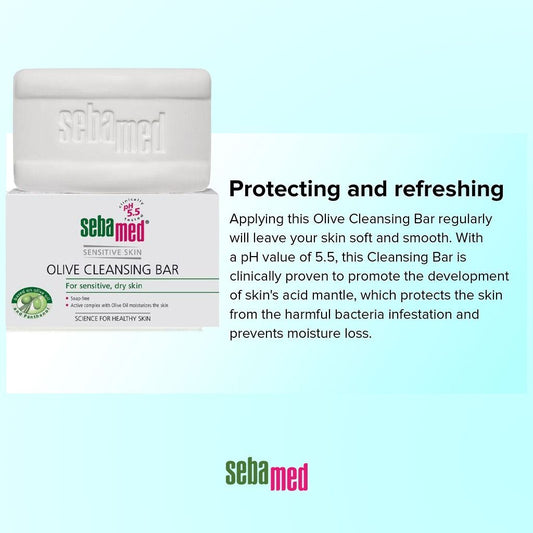 Sebamed Olive Cleansing Bar, 150g - Makkah Pharmacy