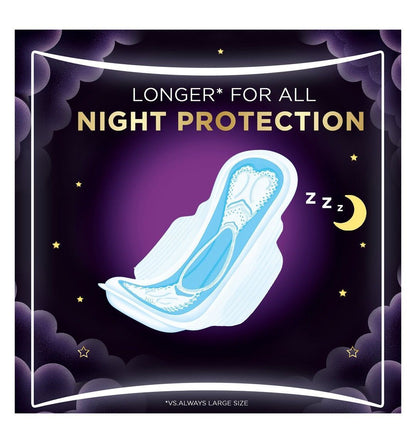 Always DreamZzz Maxi Thick Night Pads with Wings, 24 Pieces - Makkah Pharmacy