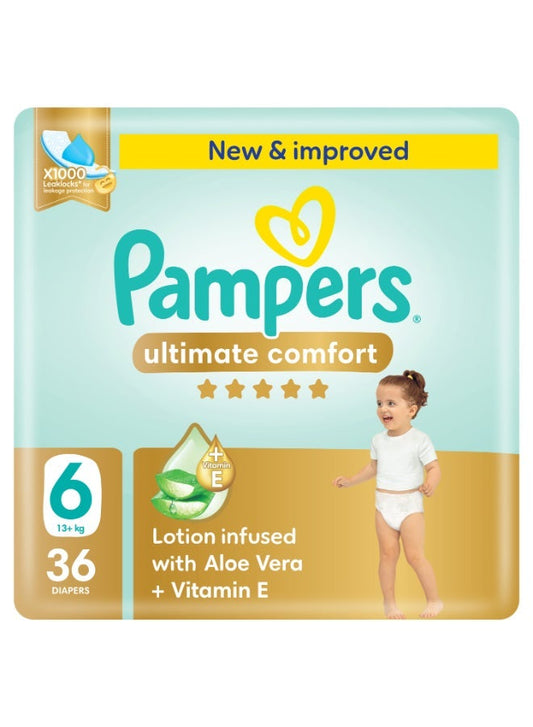 Premium Care Taped Diapers Size 6 Jumbo Pack 36 Count