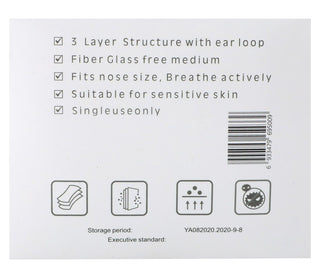 Health Pro Disposable Face Masks 3ply, 50 Pieces - Makkah Pharmacy
