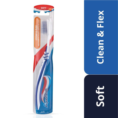 Aquafresh Clean And Flex Tooth Brush Soft 1 pc - Makkah Pharmacy