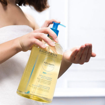 Bioderma Atoderm Shower Oil, 1L - Makkah Pharmacy