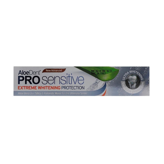 Aloedent Pro Sensitive Extreme Whitening Protection Toothpaste 75 ML - Makkah Pharmacy
