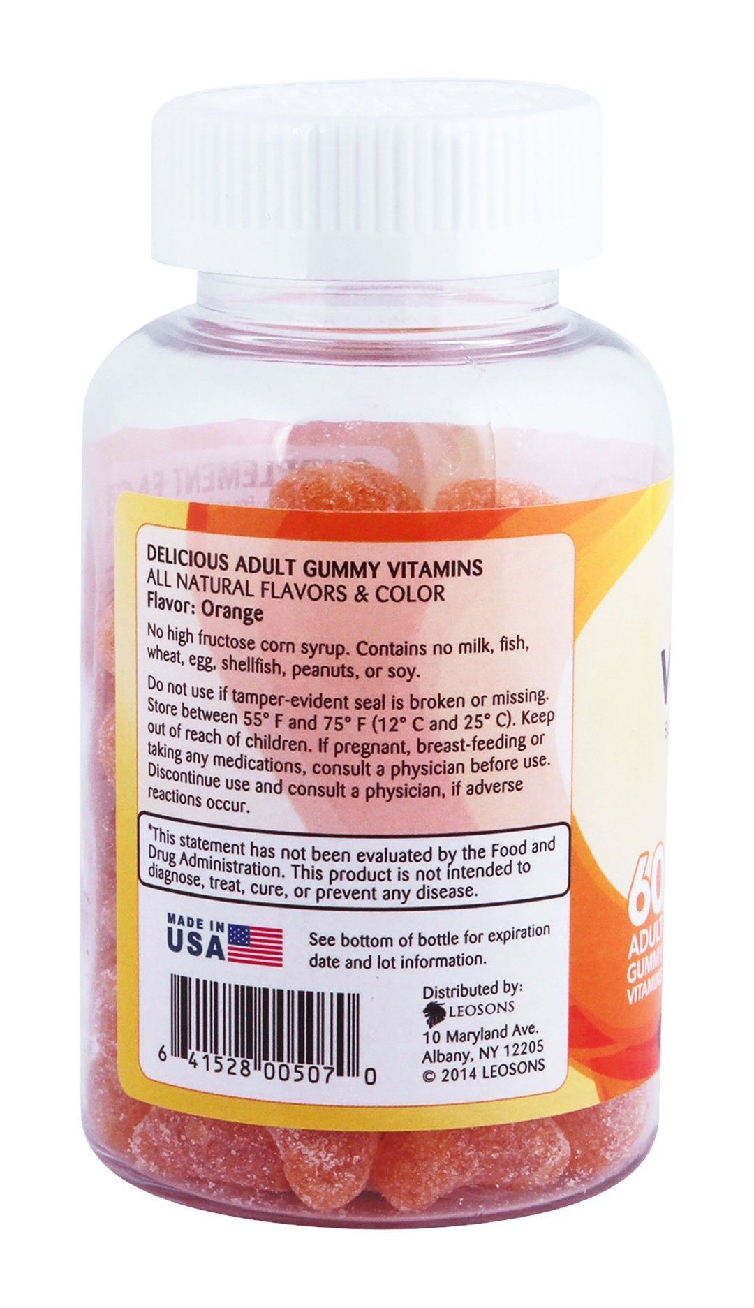 Amerix 250mg Orange Flavor Vitamin C Immunity Boosting Gummy Supplements, 60 Pieces - Makkah Pharmacy