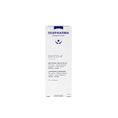 Isispharma Dermatologie Glyco-A Illuminating & Purifying Facial Foaming Cleanser for Pores & Dull Skin, 100ml - Makkah Pharmacy