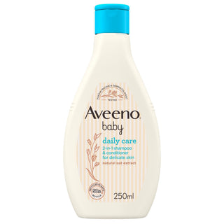 Aveeno Baby Daily Care 2-in1 Shampoo & Conditioner for Delicate Skin, 250ml - Makkah Pharmacy