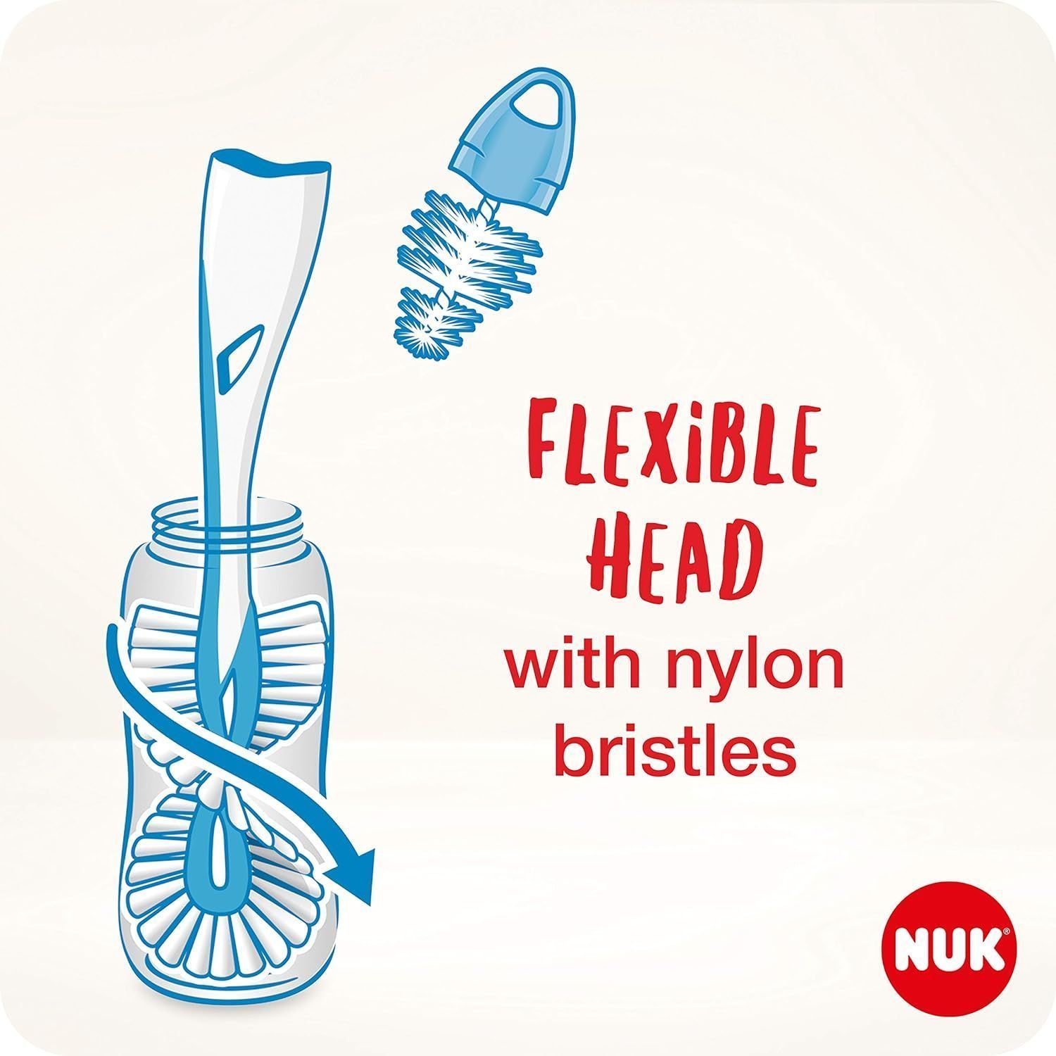 Nuk Bottle Brush 2 In 1 - Makkah Pharmacy