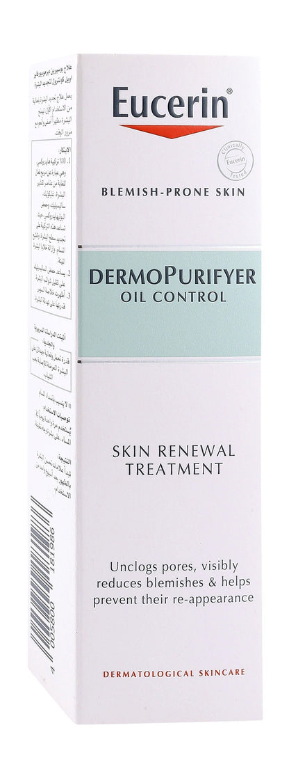 Eucerin DermoPurifyer Oil Control Skin Renewal Treatment for Blemish-Prone Skin, 40ml - Makkah Pharmacy