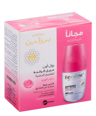 Beesline Roll On Whitening Elder Rose Deodorant, 2x50ml - Makkah Pharmacy