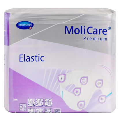 Molicare Premium Hypoallergenic XL Elastic Adult Diapers (140-175cm), 14 Pieces - Makkah Pharmacy