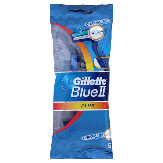 Gillette Blue Ii Plus Men'S Disposable Razors 5 Count