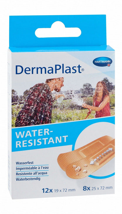 Hartmann Dermaplast Water-Resistant Assorted Plasters, 20 Pieces - Makkah Pharmacy