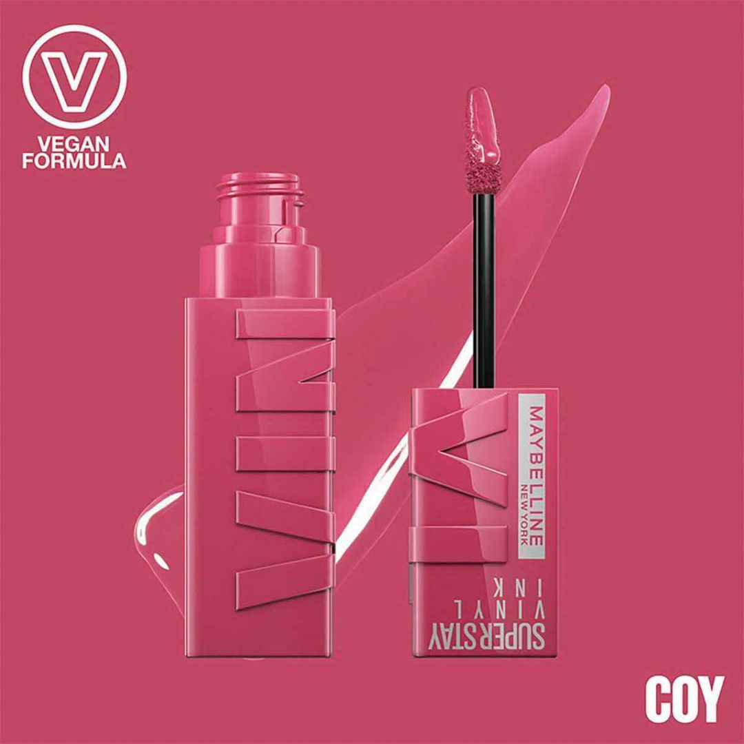 Maybelline Super Stay Vinyl Ink Liquid Lipstick Coy 20, 1 Piece - Makkah Pharmacy