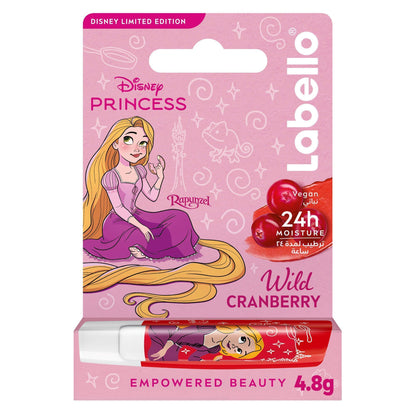 Labello Disney Princess Rapunzel Lip Balm Wild Cranberry Flavor, 4.8g - Makkah Pharmacy