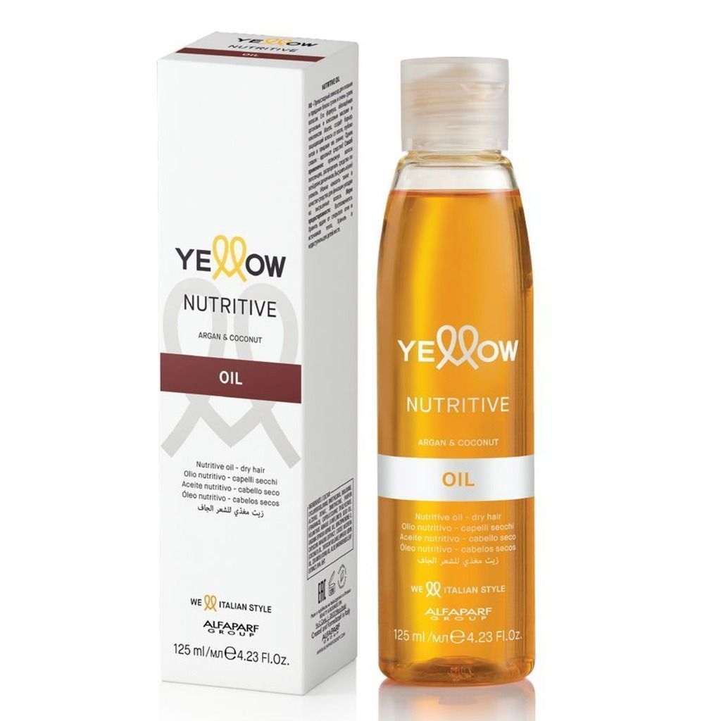 Alfaparf Milano Yellow Nutritive Argan & Coconut Oil for Dry Hair, 125ml - Makkah Pharmacy