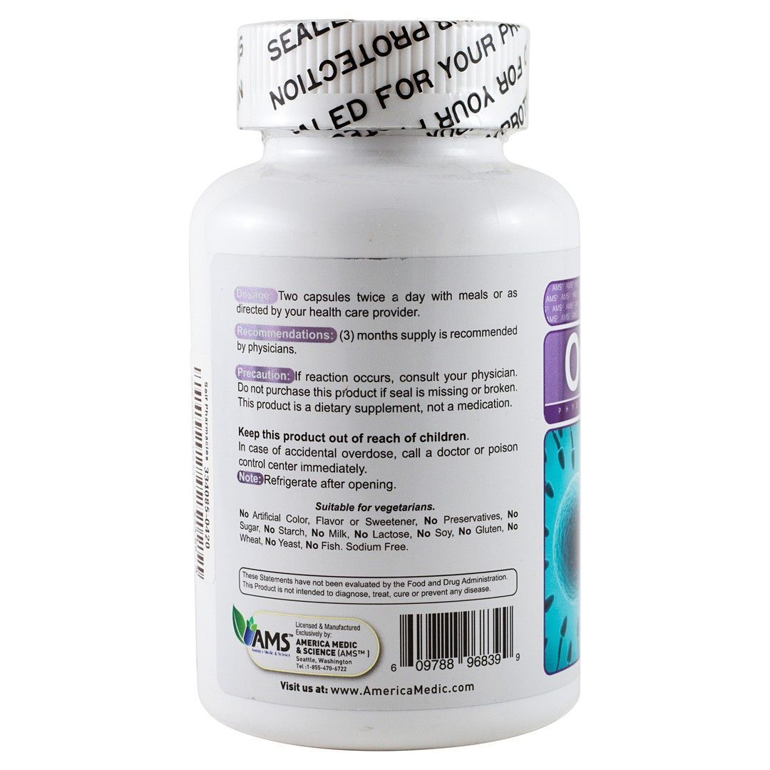 AMS Ova-Max Supplement with Alpha Lipoic Acid, Co-Q10 & L-Arginine, 120 Capsules - Makkah Pharmacy