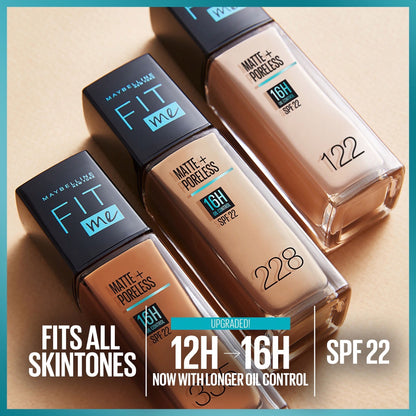 Maybelline Fit Me Foundation Mat Poreless Spf 136 - Makkah Pharmacy
