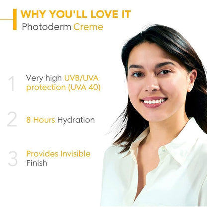Bioderma Photoderm Water-Resistant Moisturizing Facial Sunscreen for Sensitive & Dry Skin SPF50+, 40ml - Makkah Pharmacy