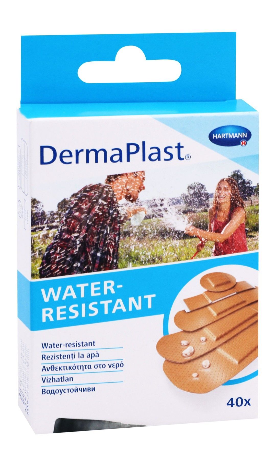 Hartmann Dermaplast Water-Resistant Assorted Plasters, 40 Pieces - Makkah Pharmacy