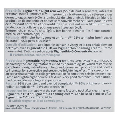 Bioderma Pigmentbio Night Renewer Brightening Facial Treatment for Dark Spots & Sensitive Skin, 50ml - Makkah Pharmacy