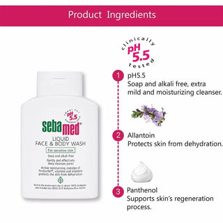 Sebamed Liquid Face & Body Wash, 200ml - Makkah Pharmacy