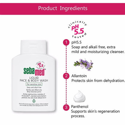Sebamed Liquid Face & Body Wash, 200ml - Makkah Pharmacy