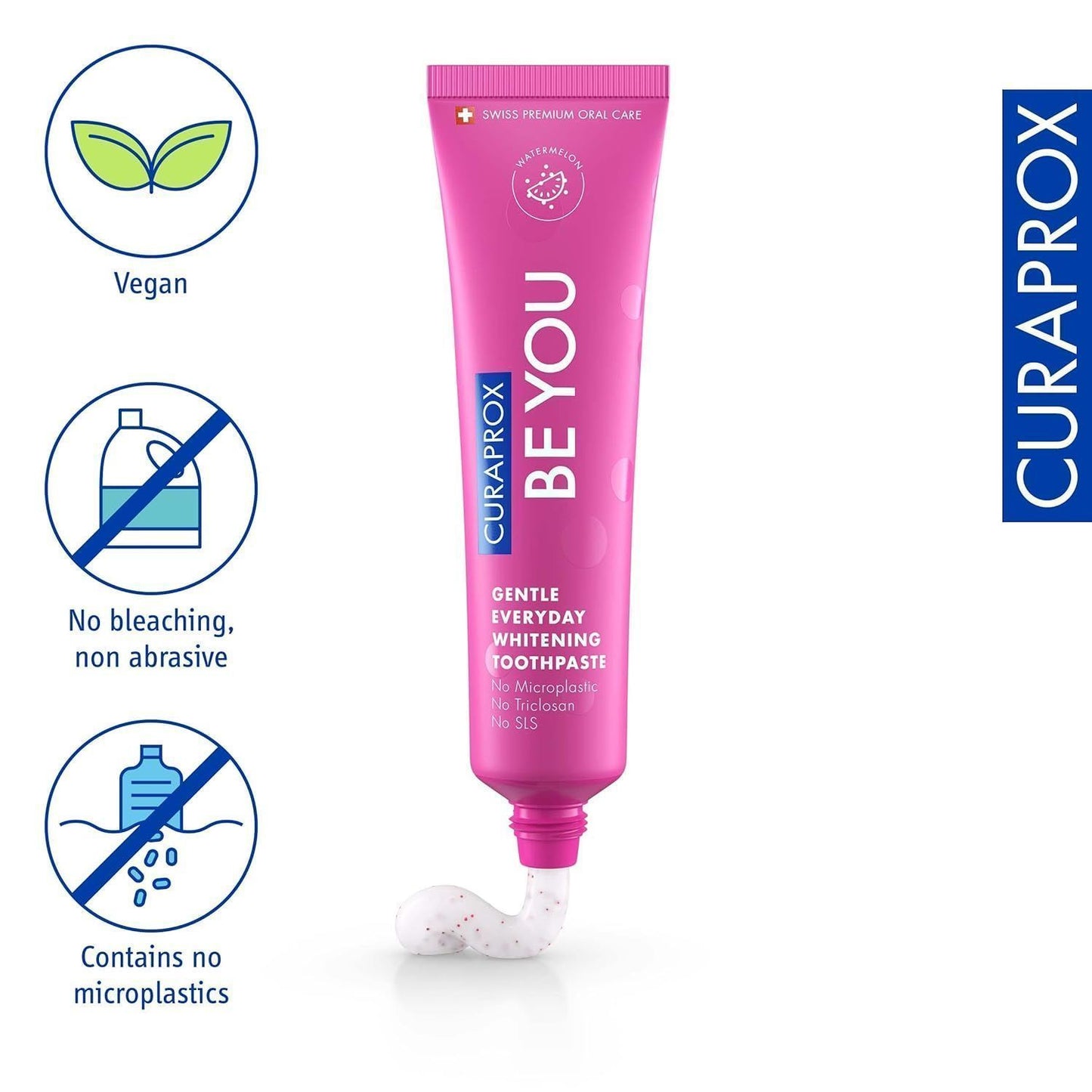 Curaprox Be You Everyday Whitening Toothpaste Watermelon Flavor, 60ml - Makkah Pharmacy