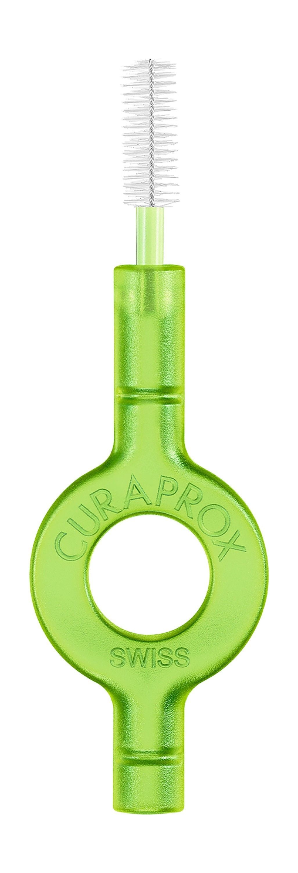 Curaprox Prime Start Lime Green 011 Interdental Brushes with Holder, 1 Pack - Makkah Pharmacy