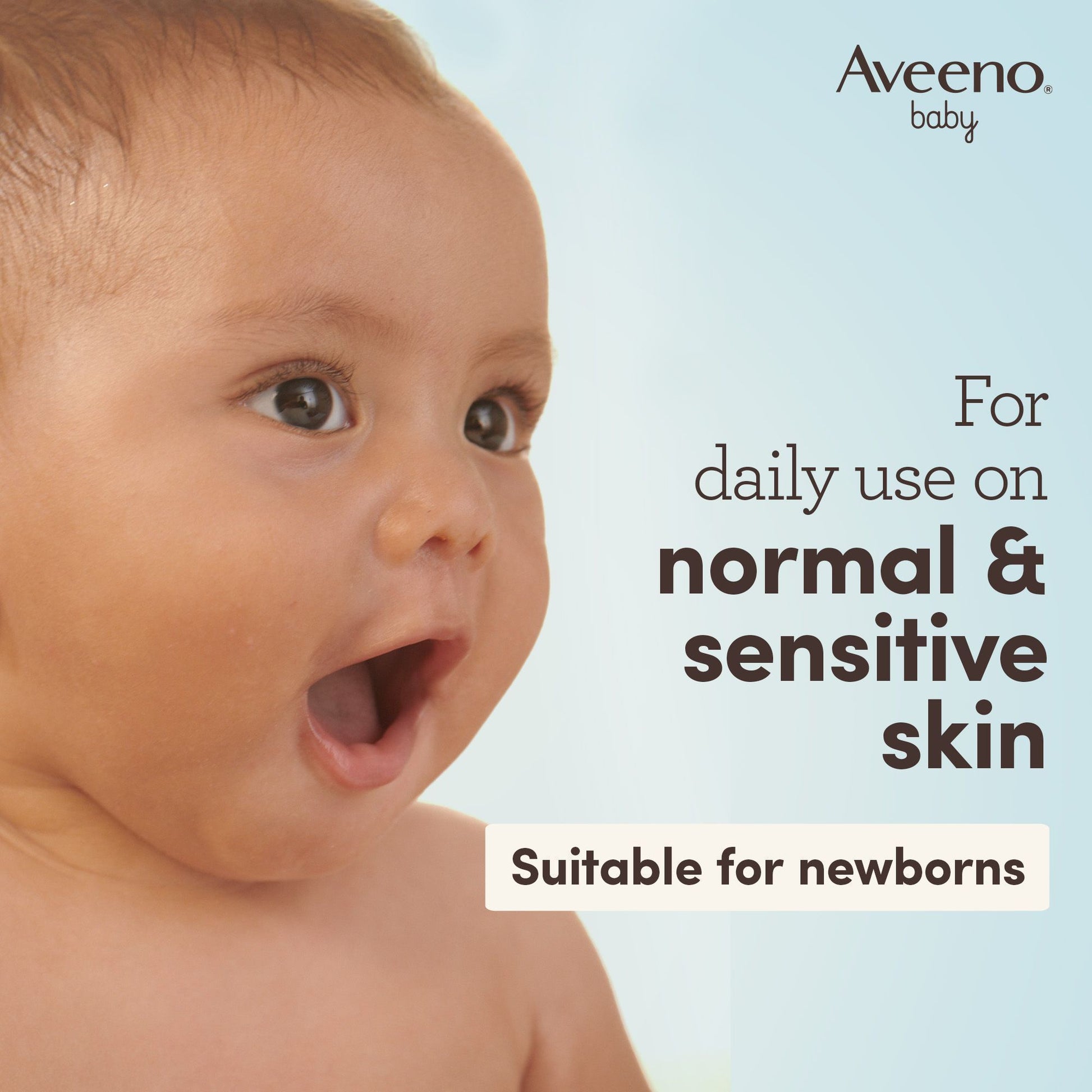 Aveeno Baby Daily Care Unscented Moisturizing Lotion with Oatmeal for Sensitive Skin (0+ Months), 150ml - Makkah Pharmacy