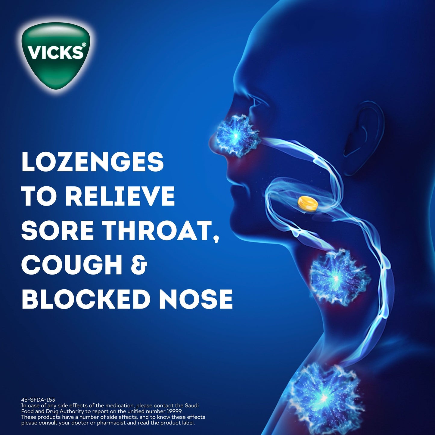 Vicks VapoDrops Berry Lozenges, 16 Pieces - Makkah Pharmacy