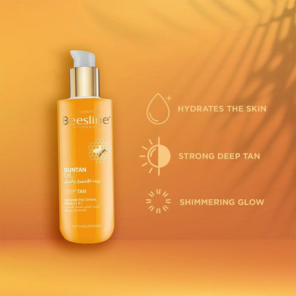 Beesline Apitherapy Deep Suntan Oil, 200ml - Makkah Pharmacy