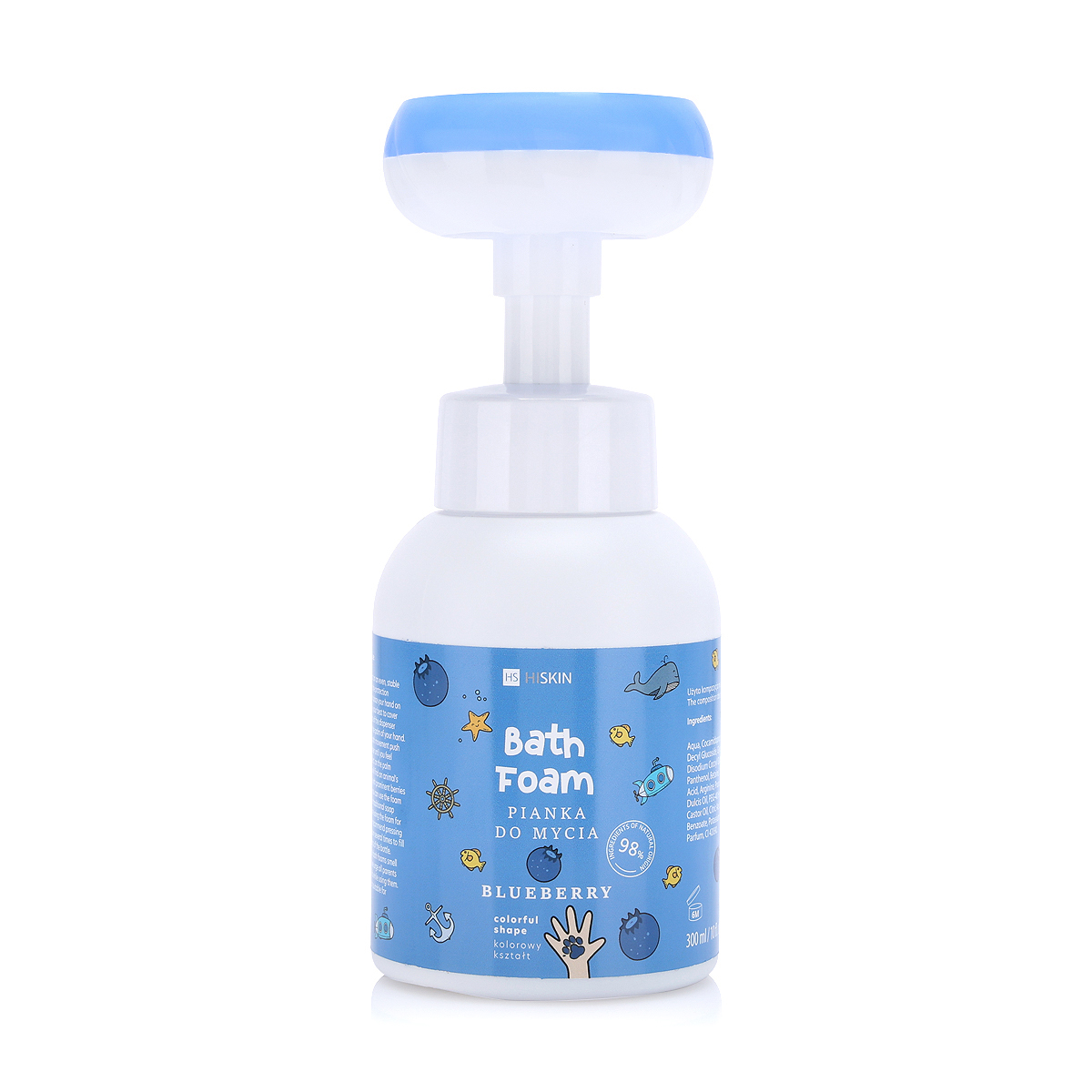 Hiskin Kids Body Bath Foam Blueberry 300ml