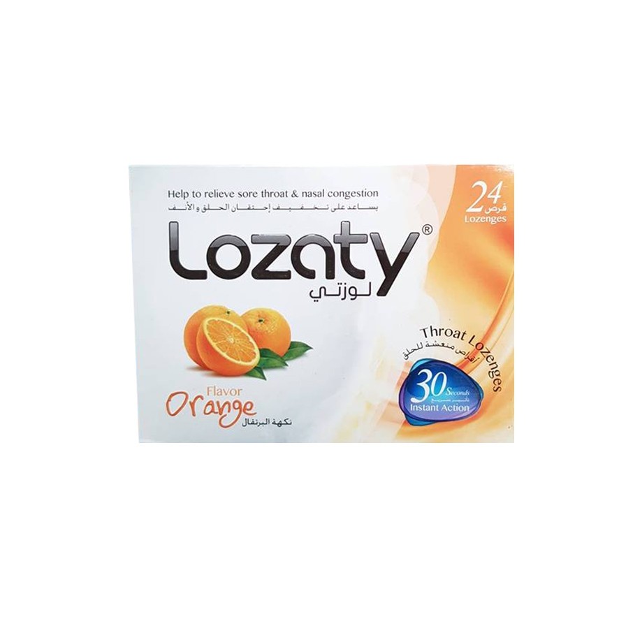Lozaty Orange 24 Lozenges Suger Free
